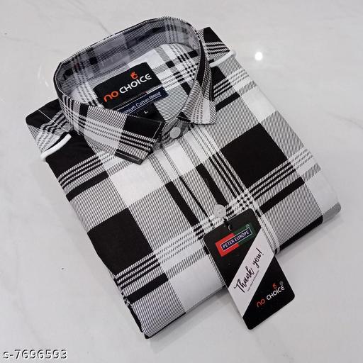 Black & White Shirts for Men | White Shirt | Check Shirt for Men | Shirt under 419 | Peter Europe Shirts for Men-Plus Size Also Available